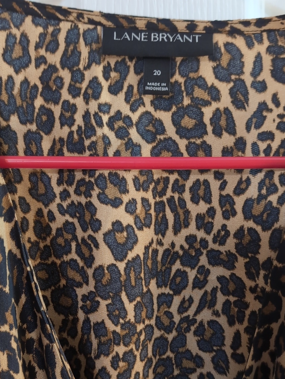 Lane Bryant Leopard Print Blouse in Tan and Black